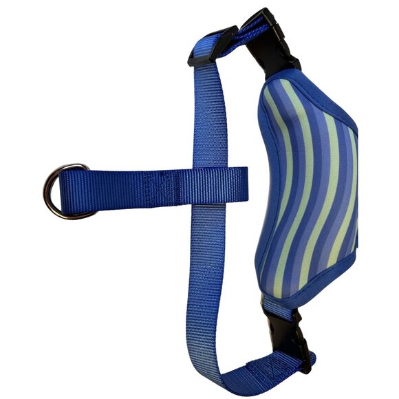 Heart to Tail Reversible No Pull Adjustable Small Pet Harness Shark/Stripe Print - Picture 7 of 7